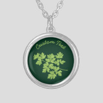 Parsley Silver Plated Necklace