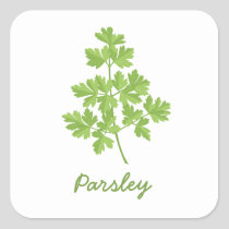 Parsley Square Sticker