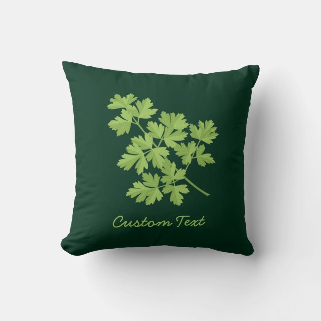 Parsley Throw Pillow (Front)