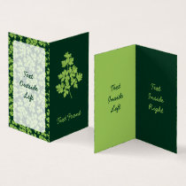 Parsley Vertical Business Card