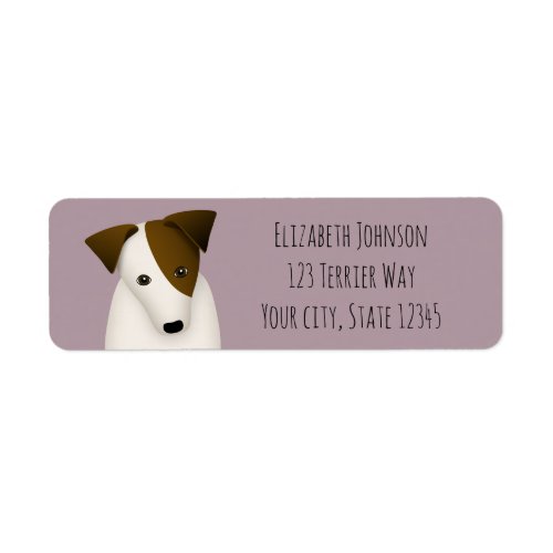 parson jack russell lilac ANY color return address Label