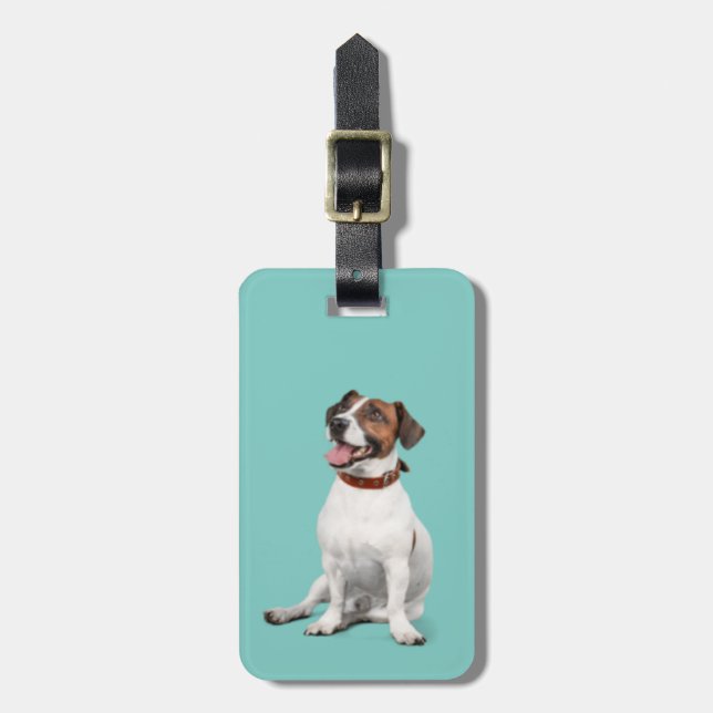 Parson Jack Russell Puppy | Luggage Tag (Front Vertical)