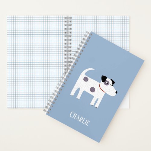 Parson Jack Russell Terrier Dog Custom Name Notebook