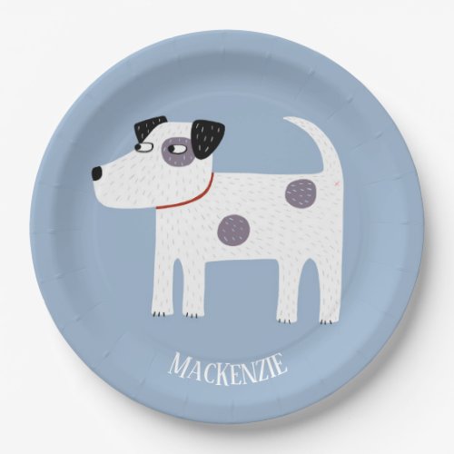 Parson Jack Russell Terrier Dog Personalized Paper Plates