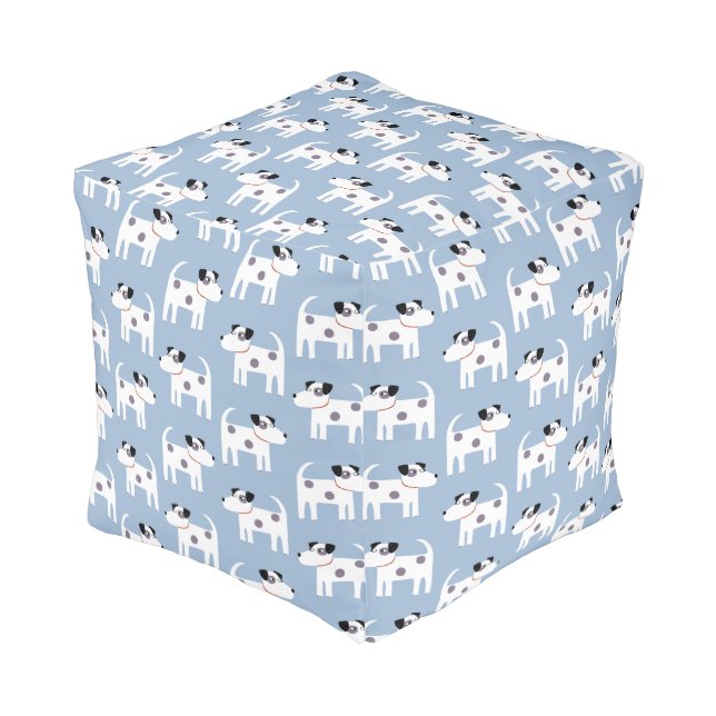 Parson Jack Russell Terrier Dog Pouf (Angled Front)