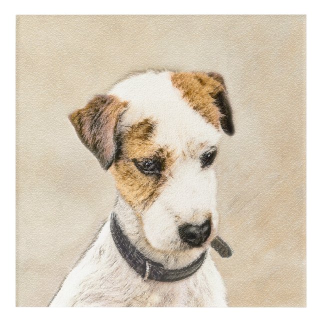 Parson Jack Russell Terrier Painting - Dog Art (Front)