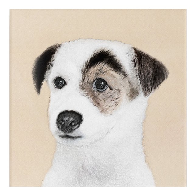 Parson Jack Russell Terrier Painting - Dog Art (Front)