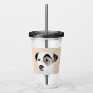 Parson Jack Russell Terrier Painting - Dog Art Acrylic Tumbler