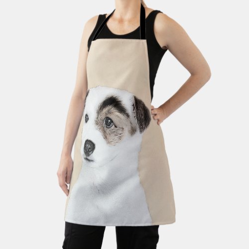 Parson Jack Russell Terrier Painting _ Dog Art Apron