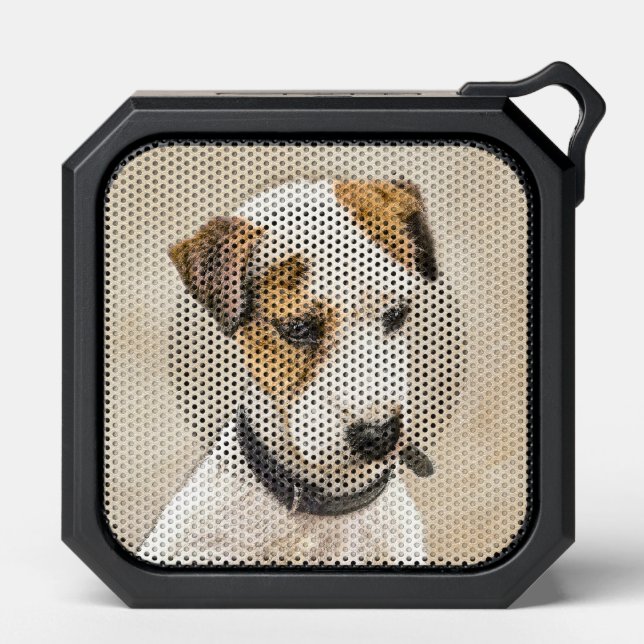 Parson Jack Russell Terrier Painting - Dog Art Bluetooth Speaker (Front)
