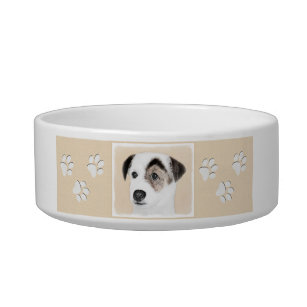 Parson Jack Russell Terrier Painting - Dog Art Bowl