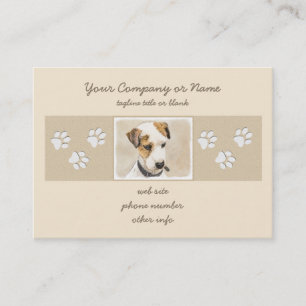 Parson Jack Russell Terrier Painting - Dog Art Business Card