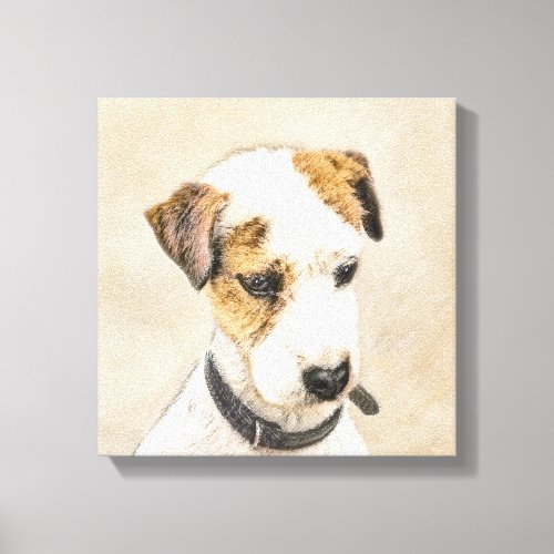 Parson Jack Russell Terrier Painting _ Dog Art Canvas Print