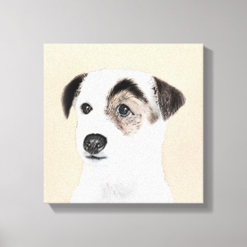 Parson Jack Russell Terrier Painting _ Dog Art Canvas Print