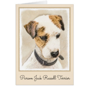 Parson Jack Russell Terrier Painting - Dog Art Cards