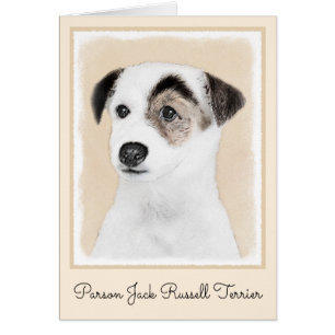 Parson Jack Russell Terrier Painting - Dog Art Cards