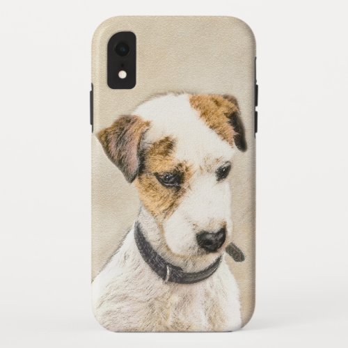 Parson Jack Russell Terrier Painting _ Dog Art iPhone XR Case