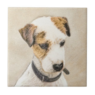 Parson Jack Russell Terrier Painting - Dog Art Ceramic Tile