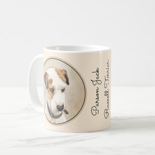 Parson Jack Russell Terrier Painting _ Dog Art Coffee Mug