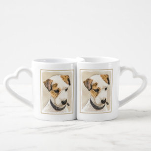 Parson Jack Russell Terrier Painting - Dog Art Coffee Mug Set