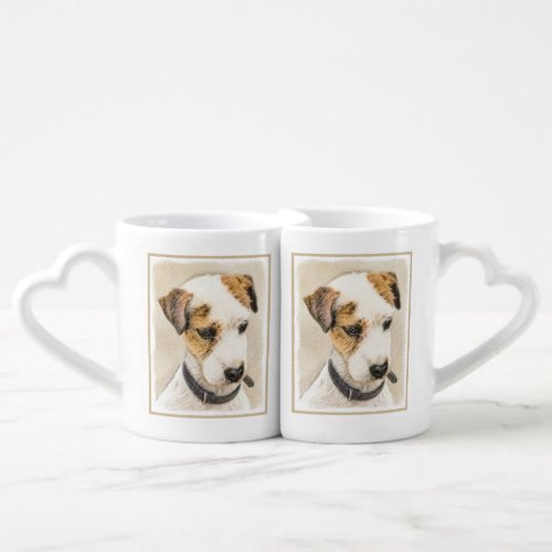 Parson Jack Russell Terrier Painting _ Dog Art Coffee Mug Set