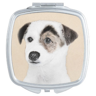 Parson Jack Russell Terrier Painting - Dog Art Compact Mirror