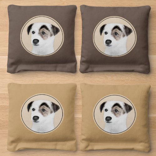 Parson Jack Russell Terrier Painting _ Dog Art Cornhole Bags