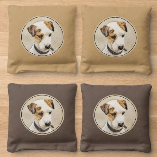 Parson Jack Russell Terrier Painting _ Dog Art Cornhole Bags