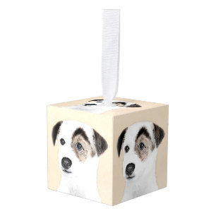Parson Jack Russell Terrier Painting - Dog Art Cube Ornament
