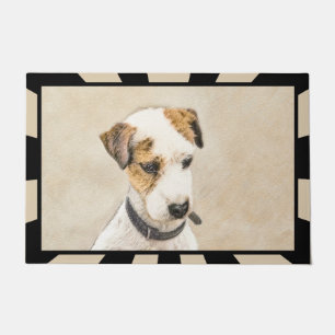 Parson Jack Russell Terrier Painting - Dog Art Doormat