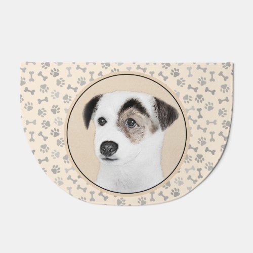 Parson Jack Russell Terrier Painting _ Dog Art Doormat