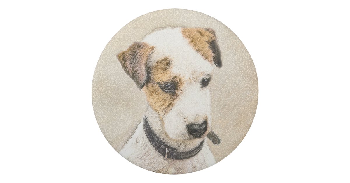 Parson Jack Russell Terrier Painting Dog Art Eraser Zazzle Com