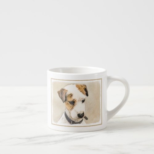 Parson Jack Russell Terrier Painting _ Dog Art Espresso Cup