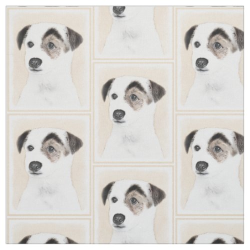 Parson Jack Russell Terrier Painting _ Dog Art Fabric