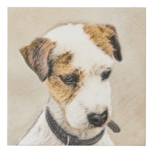 Parson Jack Russell Terrier Painting - Dog Art Faux Canvas Print