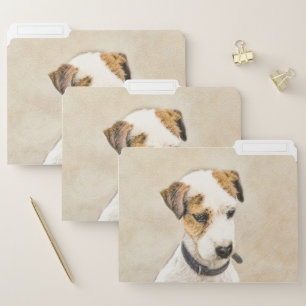Parson Jack Russell Terrier Painting - Dog Art File Folder
