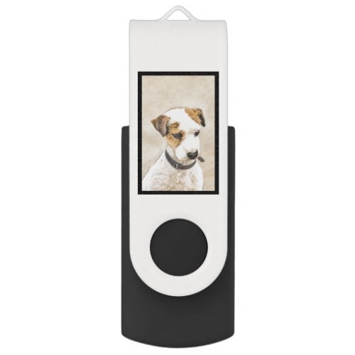 Parson Jack Russell Terrier Painting _ Dog Art Flash Drive