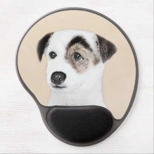 Parson Jack Russell Terrier Painting - Dog Art Gel Mouse Pad