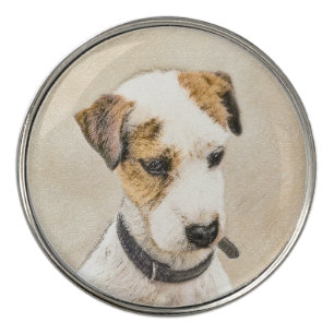 Parson Jack Russell Terrier Painting - Dog Art Golf Ball Marker