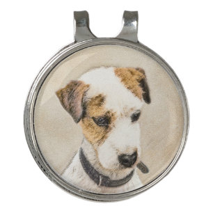 Parson Jack Russell Terrier Painting - Dog Art Golf Hat Clip