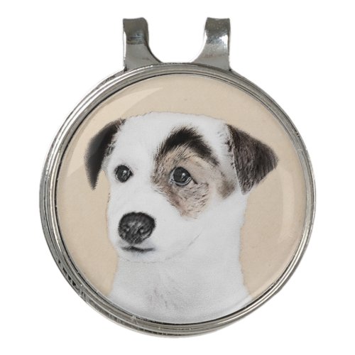 Parson Jack Russell Terrier Painting _ Dog Art Golf Hat Clip