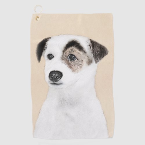 Parson Jack Russell Terrier Painting _ Dog Art Golf Towel