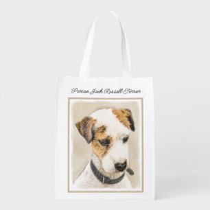 Parson Jack Russell Terrier Painting - Dog Art Gro Grocery Bag
