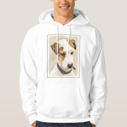 Parson Jack Russell Terrier Painting _ Dog Art Hoodie