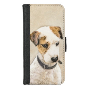 Parson Jack Russell Terrier Painting - Dog Art iPhone 8/7 Wallet Case