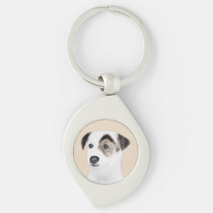 Parson Jack Russell Terrier Painting - Dog Art Keychain