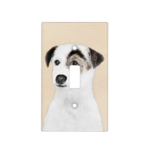 Parson Jack Russell Terrier Painting - Dog Art Light Switch Cover