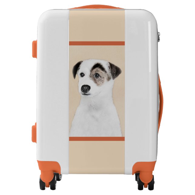 Parson Jack Russell Terrier Painting - Dog Art Lug Luggage (Front)