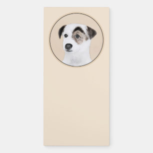 Parson Jack Russell Terrier Painting - Dog Art Magnetic Notepad