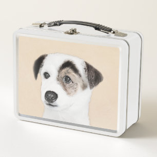 Parson Jack Russell Terrier Painting - Dog Art Metal Lunch Box